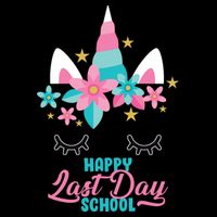 Happy Last Day Of School Unicorn Face Backpack