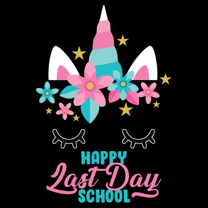 Happy Last Day Of School Unicorn Face 7-Panel Snapback Hat