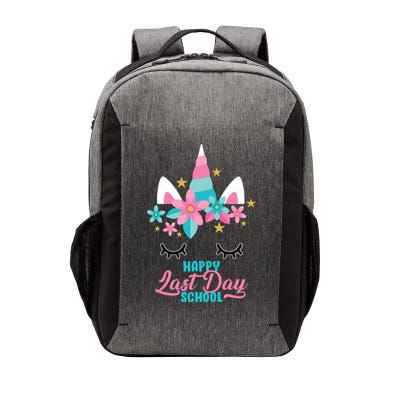 Happy Last Day Of School Unicorn Face Vector Backpack