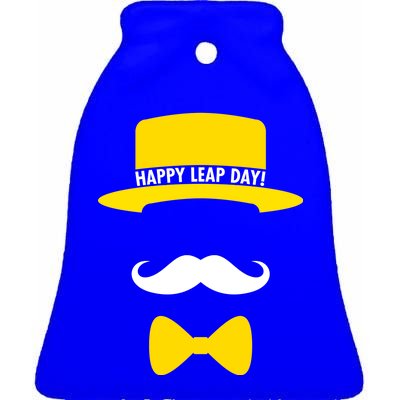 Happy Leap Day Ceramic Bell Ornament