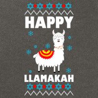 Happy Llamakah Llama Hanukkah Cotton Canvas Backpack