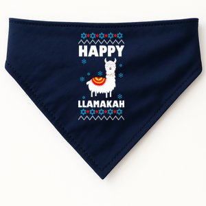 Happy Llamakah Llama Hanukkah USA-Made Doggie Bandana