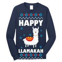 Happy Llamakah Llama Hanukkah Long Sleeve Shirt