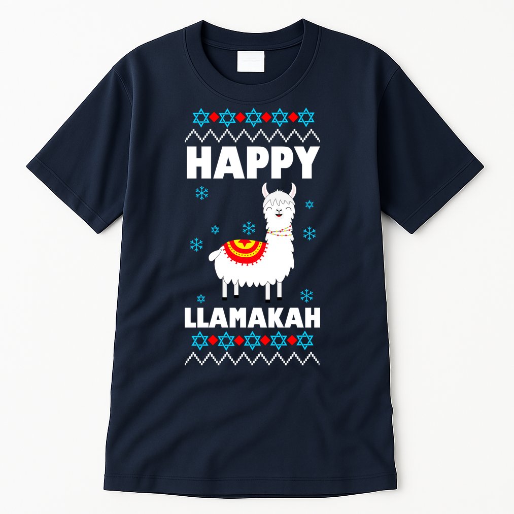 Happy Llamakah Llama Hanukkah Tall T-Shirt