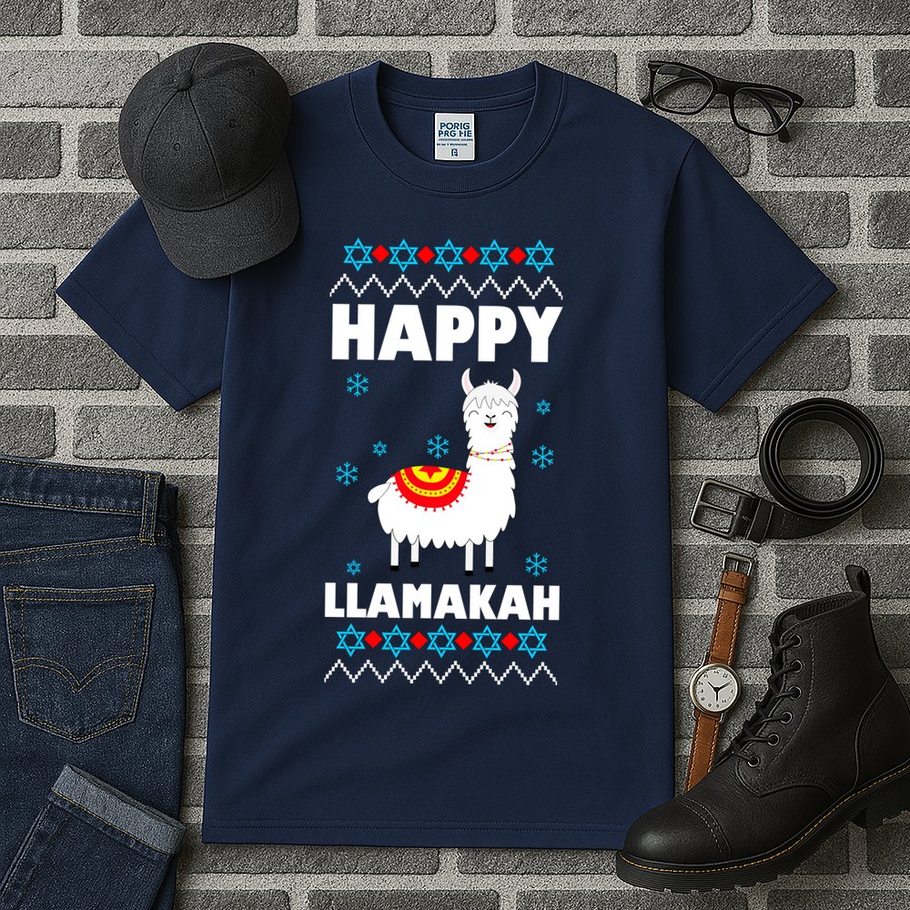 Happy Llamakah Llama Hanukkah Tall T-Shirt