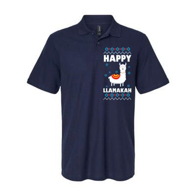 Happy Llamakah Llama Hanukkah Softstyle Adult Sport Polo