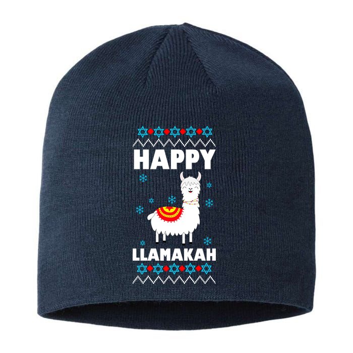 Happy Llamakah Llama Hanukkah Sustainable Beanie