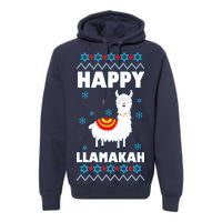 Happy Llamakah Llama Hanukkah Premium Hoodie