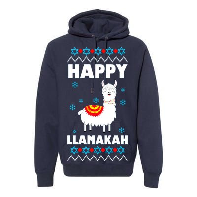 Happy Llamakah Llama Hanukkah Premium Hoodie