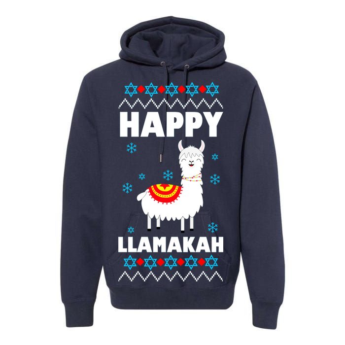 Happy Llamakah Llama Hanukkah Premium Hoodie