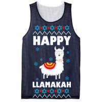 Happy Llamakah Llama Hanukkah Mesh Reversible Basketball Jersey Tank