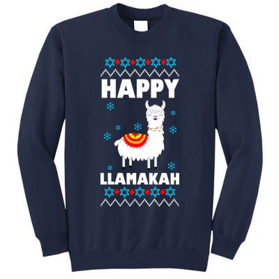 Happy Llamakah Llama Hanukkah Tall Sweatshirt