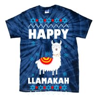 Happy Llamakah Llama Hanukkah Tie-Dye T-Shirt