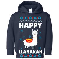 Happy Llamakah Llama Hanukkah Toddler Hoodie