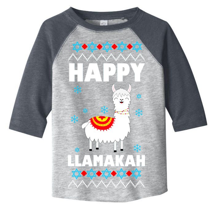 Happy Llamakah Llama Hanukkah Toddler Fine Jersey T-Shirt