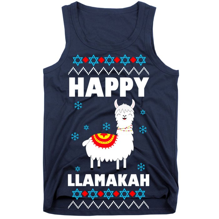 Happy Llamakah Llama Hanukkah Tank Top