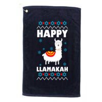 Happy Llamakah Llama Hanukkah Golf Towel