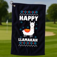 Happy Llamakah Llama Hanukkah Golf Towel