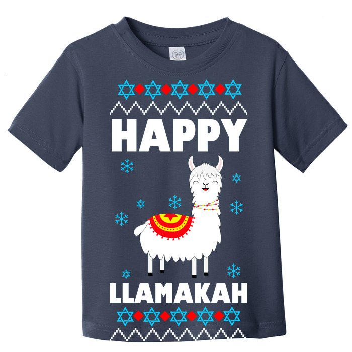 Happy Llamakah Llama Hanukkah Toddler T-Shirt