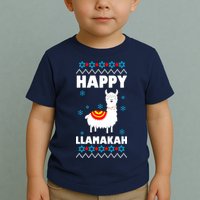 Happy Llamakah Llama Hanukkah Toddler T-Shirt