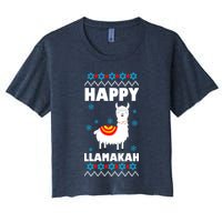 Happy Llamakah Llama Hanukkah Crop Top