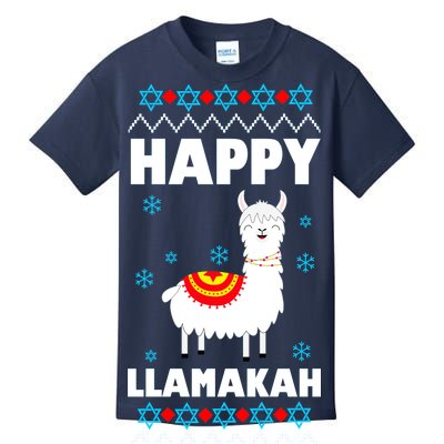 Happy Llamakah Llama Hanukkah Kids T-Shirt