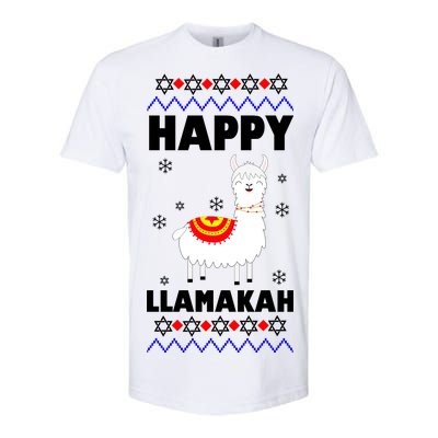 Happy Llamakah Llama Hanukkah Softstyle CVC T-Shirt