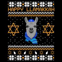 Happy Llamakah Ugly Hanukkah Impact Tech Backpack
