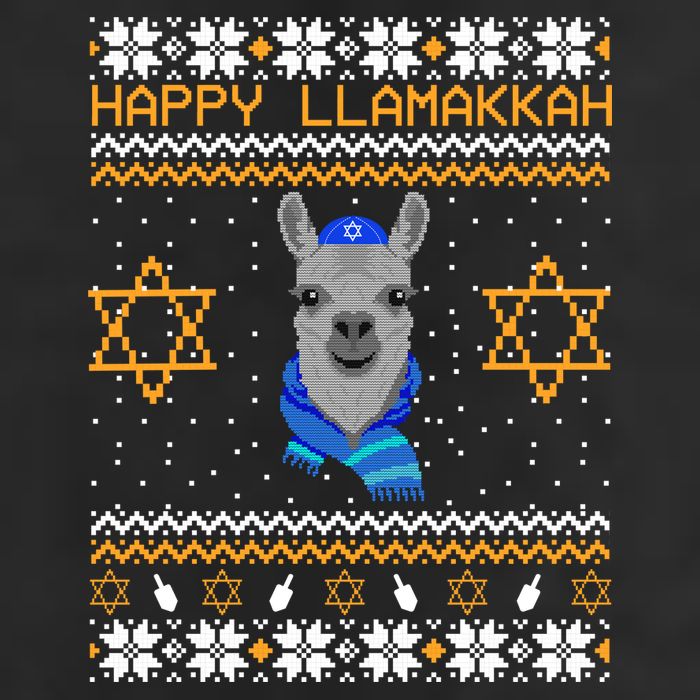 Happy Llamakah Ugly Hanukkah Hat
