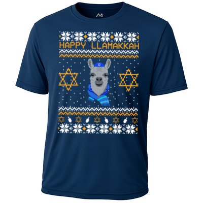 Happy Llamakah Ugly Hanukkah Performance Shirt