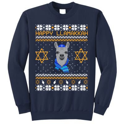 Happy Llamakah Ugly Hanukkah Sweatshirt
