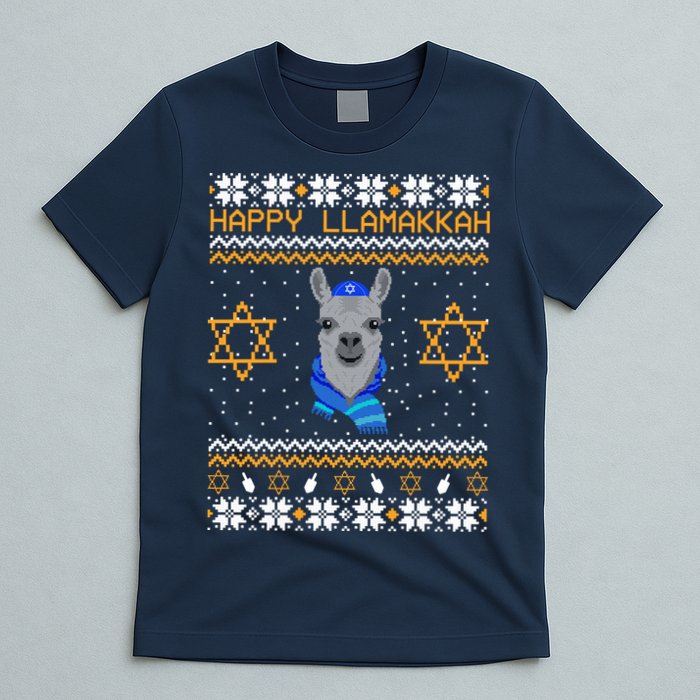 Happy Llamakah Ugly Hanukkah T-Shirt