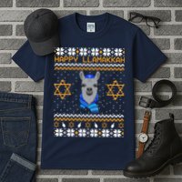 Happy Llamakah Ugly Hanukkah Tall T-Shirt