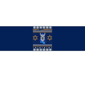 Happy Llamakah Ugly Hanukkah Bumper Sticker