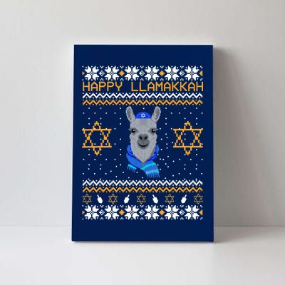 Happy Llamakah Ugly Hanukkah Canvas