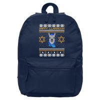 Happy Llamakah Ugly Hanukkah 16 in Basic Backpack