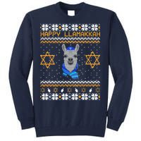 Happy Llamakah Ugly Hanukkah Tall Sweatshirt