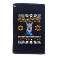 Happy Llamakah Ugly Hanukkah Platinum Collection Golf Towel