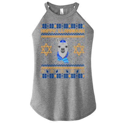 Happy Llamakah Ugly Hanukkah Women's Perfect Tri Rocker Tank