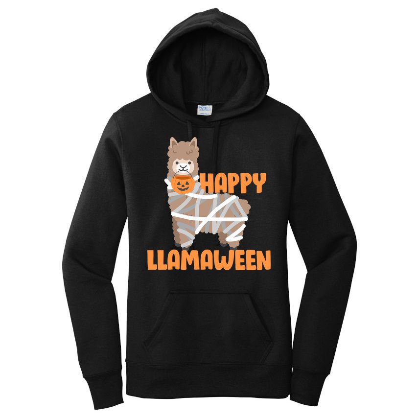 Happy Llamaween Llama Halloween Women's Pullover Hoodie