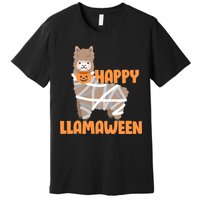 Happy Llamaween Llama Halloween Premium T-Shirt