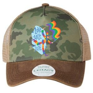 Happy Love With Pride Legacy Tie Dye Trucker Hat