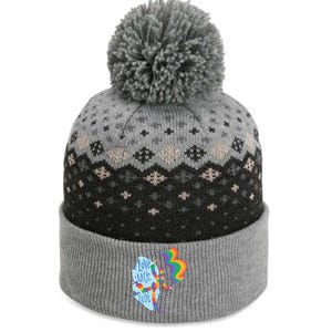 Happy Love With Pride The Baniff Cuffed Pom Beanie