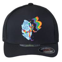 Happy Love With Pride Flexfit Unipanel Trucker Cap