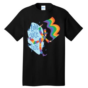 Happy Love With Pride Tall T-Shirt