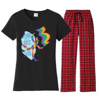 Happy Love With Pride Women's Flannel Pajama Set