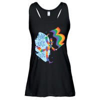 Happy Love With Pride Ladies Essential Flowy Tank