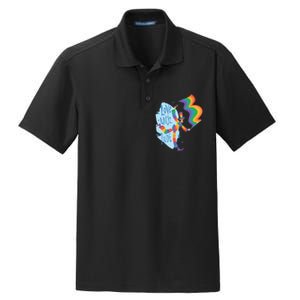 Happy Love With Pride Dry Zone Grid Polo