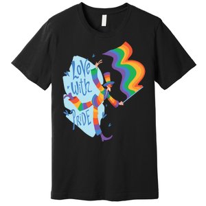 Happy Love With Pride Premium T-Shirt