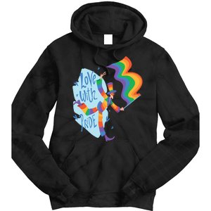 Happy Love With Pride Tie Dye Hoodie